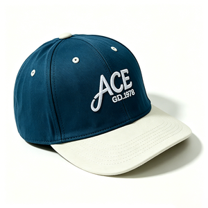 Wholesale Custom Two Tone 3D Embroidery Snapback <b>Hat</b> ACE 1978 <b>Flat</b> Brim Snapback Cap Adjustable Streetwear Fashion Unisex - Product Image 5