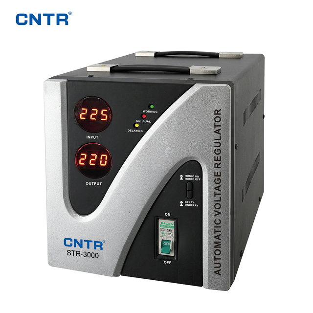 STR 3000VA CNTR Relay Type Voltage Stabilizer Single Phase 220V 230V 110V Automatic Voltage Regulator AVR for Freezers Fridges