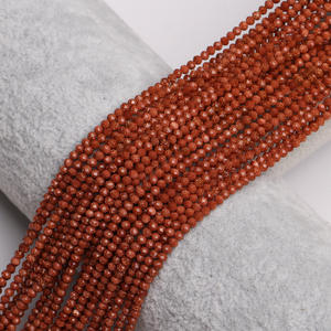 Cuentas de Coral de bambú redondas naturales pequeñas de 3mm y 4mm, rojo, rosa, blanco, melocotón, naranja, para fabricación de joyas <span class=keywords><strong>DIY</strong></span>, hebra de cuentas de piedra - Product Image 6