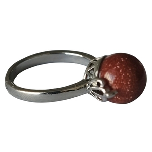 <span class=keywords><strong>Anillos</strong></span> de Plata de 10 mm con Piedras <span class=keywords><strong>para</strong></span> Mujer, <span class=keywords><strong>Adolescentes</strong></span> y <span class=keywords><strong>Niñas</strong></span>, <span class=keywords><strong>Anillos</strong></span> de Dedo con Bolas Naturales de Piedras Preciosas, Joyería Clásica <span class=keywords><strong>para</strong></span> Fiestas y Compromisos - Product Image 3