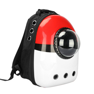 Transparent Cat <b>Backpack</b> Round PVC Breathable Pet Carrier for Outings - Product Image 1