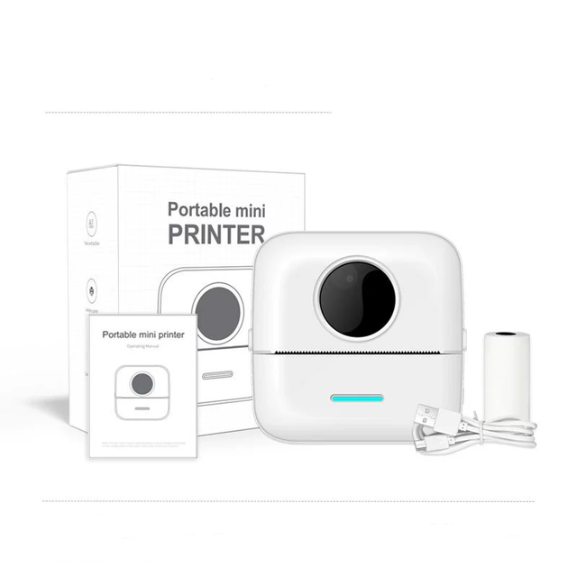 X5 Camera Printer Transparent BT Thermal Photo Black and White Small Printer Mini Printer Label Sticker Print Machine