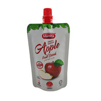 Op maat gemaakte, gestanste, staande verpakking voor vloeistoffen met gravureprint en uitgietmond voor druivensap & fruitpuree