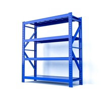 Étagère métallique modulaire multi-niveaux de fabrication chinoise, installation facile, stockage léger pour garage et entrepôt