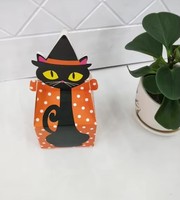 Boîtes à friandises d'Halloween en carton, boîtes à pignon en forme de maison hantée, toile d'araignée, sorcières, citrouille, boîte cadeau pour bonbons et biscuits pour l'école et la salle de classe