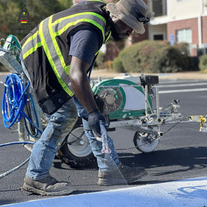 Pistola pulverizadora <span class=keywords><strong>de</strong></span> pintura en frío automática <span class=keywords><strong>de</strong></span> nuevo Color, máquina <span class=keywords><strong>de</strong></span> marcado vial con bomba y motor, presión <span class=keywords><strong>de</strong></span> 23MPa, guía láser <span class=keywords><strong>de</strong></span> flujo <span class=keywords><strong>de</strong></span> 9L/min - Product Image 5