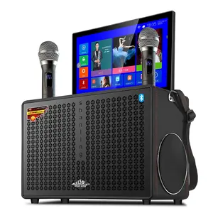 Nuevo 2023 Powered Active Outdoor Karaoke Altavoz de 10 pulgadas Estéreo Altavoz de pantalla inalámbrico Home Theater Watch Movie Altavoces inteligentes