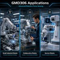 Capteur de force à 6 axes de haute précision GMD306, capteurs de couple pour applications robotiques Fx Fy 1800N