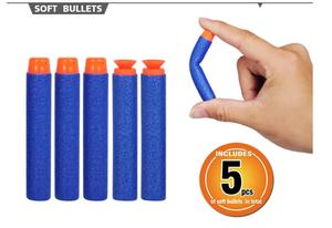 Çocuklar mini kullanışlı dart blaster kolay çekim oyuncak tabanca seti 2 yuvarlak İpucu dart 3 enayi İpucu dart - Product Image 3