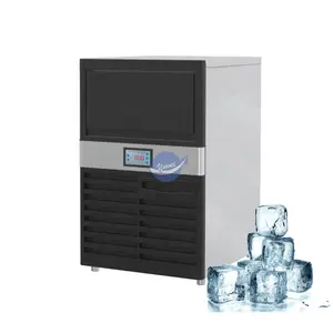 상업용 제빙기 320W 스테인레스 스틸 아이스 큐브 메이커 기계 35kg 얼음 만들기 기계