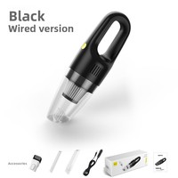 Aspirateur de voiture portatif rechargeable haute puissance, collecteur de poussière vert et noir, petit modèle domestique