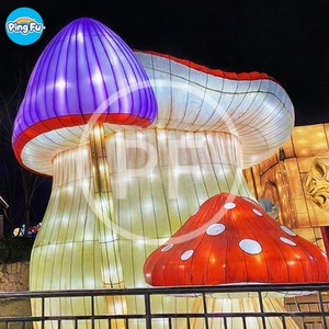 Champignon gonflable décoratif géant pour l'extérieur avec éclairage LED Champignon gonflable pour décoration de scène extérieure - Product Image 6