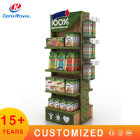 Étagère de présentation de snacks en métal pour supermarchés, pour biscuits, chips - Épaisseur et couleur personnalisables, design professionnel, marque CentRoyal