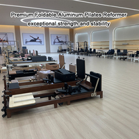 CONTRON Reformer Pilates dari Aluminium Alloy Warna Kustom Garansi 5 Tahun Tempat Tidur Pilates Studio Rumah yang Dapat Disesuaikan