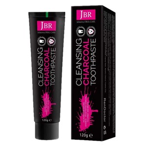Pasta de Dientes de Carbón Activado Limpiador <span class=keywords><strong>JBR</strong></span> 120g, Pasta de Dientes Blanqueadora de Carbón de Bambú Natural, Elimina Manchas - Product Image 4