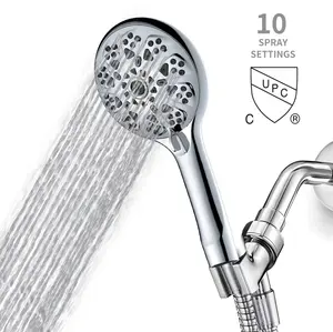 Cabezal de ducha für die ultimative Dusche Neues Design Gesunde negative Ionen Reinhafter Niederschlags druck 9-Modus-Handduschkopf