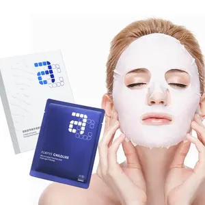 Proprio marchio di cura della pelle del viso maschera di collagene solubile in acqua membrana di collagene nebbia anti-rughe maschera per l'invecchiamento della pelle