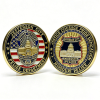 Pièce de monnaie commémorative militaire 3D double face en alliage personnalisé avec logo plaqué, souvenir de sécurité pour récompense ou cadeau