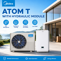 Système de pompe à chaleur VRF Midea 3 en 1 : refroidissement, chauffage, eau chaude sanitaire, climatiseur multi-split pour villa
