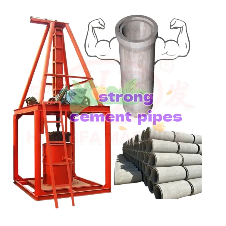 Machine de fabrication de tuyaux de ponceau en béton pour la conservation de l'eau des municipalités Machine de moulage de tuyaux en ciment Machine à tuyaux de drainage en béton
