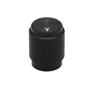 Perilla de potenciómetro moleteada de aluminio CNC de 12.5x15.5mm con eje de 6mm/6.35mm para control de codificador rotatorio en mecanizado, marca OEM - Product Image 1