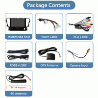 Sistema de Navegación para Automóvil de 8 Núcleos y 4+64 GB para Toyota Alphard 2015-2021, Compatible con WIFI, GPS, BT, Car-play, 4G, SWC