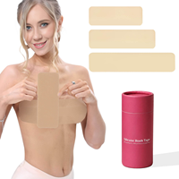 Cubrepezones de Silicona de Una Pieza Ultrafinos Invisibles con Efecto Push-Up, Anti-Impactos y Anti-Caída para Senos Grandes