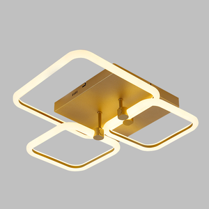 İskandinav led metal retro ev yatak odası oturma odası kare basit şekil siyah alüminyum zarif tavan lambası akrilik difüzör ile - Product Image 5