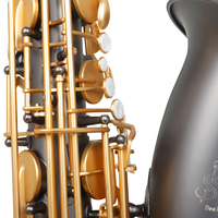 High Quality SLADE Baritone Saxophone Eb Key Brass Body Shell Button Hand-carved Black Bass Sax with Bag Set