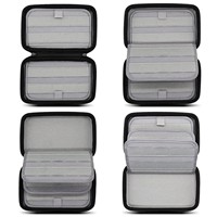 Étui de voyage EVA de grande capacité pour Nintendo Switch 2/OLED/Lite/PS Vita Portable Zipper Micro SD Card Switch Game Card Organizer