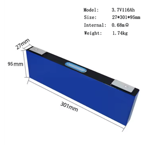 5000Cycle Prismatic Ncm Rechargeable Ternary Lithium Ion Cell <b>3.7v</b> 116ah <b>Battery</b> for Auto - Product Image 4