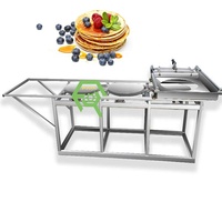 Pembuat Pancake semi-otomatis Tacos Chapati roti Arab tepung Turki mesin pembuat Tortilla