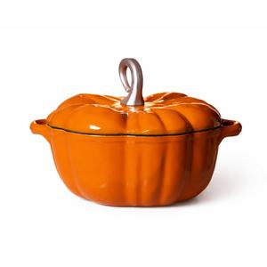 Casserole en fonte émaillée de haute qualité pour soupes et ragoûts, poêle antiadhésive, cocotte pour citrouille, batterie de cuisine, cuisinière à induction, cuisine - Product Image 4