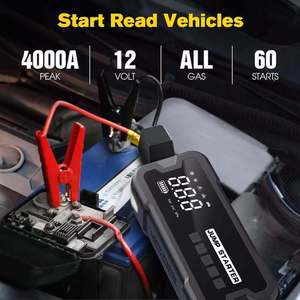 Démarreur <span class=keywords><strong>de</strong></span> Voiture 4000A Direct Usine avec Compresseur d'Air 150 PSI, Booster <span class=keywords><strong>de</strong></span> Batterie Portable pour SUV et Moto 12V - Product Image 5