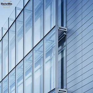 Aluminium Exterior Hidden Frame Glass Curtain Wall Factory Price