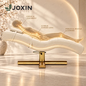 Cama de Masaje y Belleza Moderna de Lujo con Base Dorada Elevable, Cama para Pestañas, Cama Facial Curva Personalizable para Salón de Belleza - Product Image 3