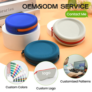 High Quality Silicone Coin Bag Silicone Mini <b>Purse</b> Fashionable Zipper Closure <b>Cute</b> Silicone Children's Keychain Bag - Product Image 5