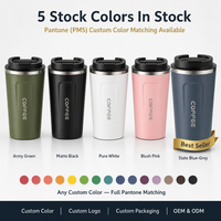 Mug isotherme classique en acier inoxydable sans BPA, double paroi sous vide, pour le bureau, cadeau d'affaires, garde au chaud/au froid 12-24 heures