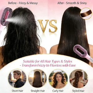 2-in-1 Misting <strong>Hair</strong> <strong>Brush</strong> Built-In Water Spray <strong>Detangling</strong> for Dry Curly/Thick <strong>Hair</strong> Kids Fine Mist Sprayer Refillable - Product Image 5