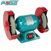Meuleuse d'établi électrique multifonctionnelle PUSELLO 200MM 550W, outil professionnel industriel pour le bricolage, l'affûtage, l'élimination de la rouille et le meulage