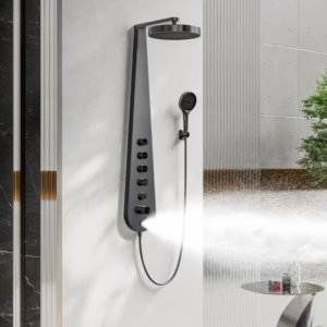 Juego <span class=keywords><strong>de</strong></span> Ducha Minimalista <span class=keywords><strong>de</strong></span> un Solo Grifo con Barra Deslizante y Cabezal <span class=keywords><strong>de</strong></span> Ducha <span class=keywords><strong>de</strong></span> Lluvia con Aumento <span class=keywords><strong>de</strong></span> Presión para Baño en Casa, Garantía <span class=keywords><strong>de</strong></span> 5 Años - Product Image 6