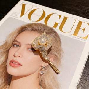 Golden Calla Lily Fashion <strong>Brooch</strong> for Women - Product Image 6