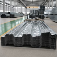 Plancher en acier galvanisé pour charpente industrielle, matériaux de construction métalliques, charge lourde YX50-185-740