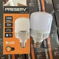 Ampoules LED B22 5 10 15 20W 10000K Haute Luminosité T80 Aluminium 165-265V avec Driver LED Anti-Scintillement