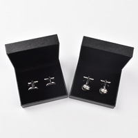 Boîtes à boutons de manchette de haute qualité, vente en gros à bas prix, lot de stock, boîte de rangement pour boutons de manchette, boîte cadeau pour boutons de manchette, luxe pour hommes