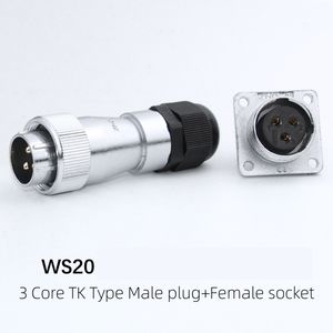 Conector de Aviación HS/WS20 TK de 2-12 Pines IP67 con Acoplamiento Roscado - Conector Metálico para Cableado Automotriz y Maquinaria Industrial - Product Image 6