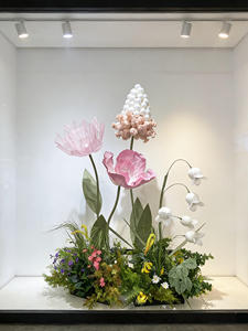 Décoration événementielle géante en papier fleuri <span class=keywords><strong>pour</strong></span> mariage, vitrine de centre commercial, accessoires de photomaton, cérémonie d'ouverture de boutique, fête - Product Image 3