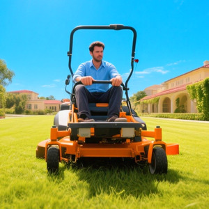 Cortacésped de Conducción Pequeño con Precio de Fábrica CE EPA, Tractor de 25 HP, Cortadora de Césped a <span class=keywords><strong>Gasolina</strong></span> de 48 Pulgadas, Segadora de Mayales y Giro Cero para Jardín - Product Image 1