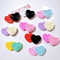 Cabochon in Resina a Forma di Cuore per Decorazioni Scrapbooking e Progetti Creativi