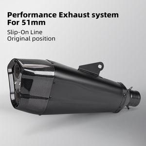 Tubo de escape modificado para motocicleta, doble orificio, sección trasera universal, escape modificado para xmax tmax560 <span class=keywords><strong>tmax</strong></span> - Product Image 3